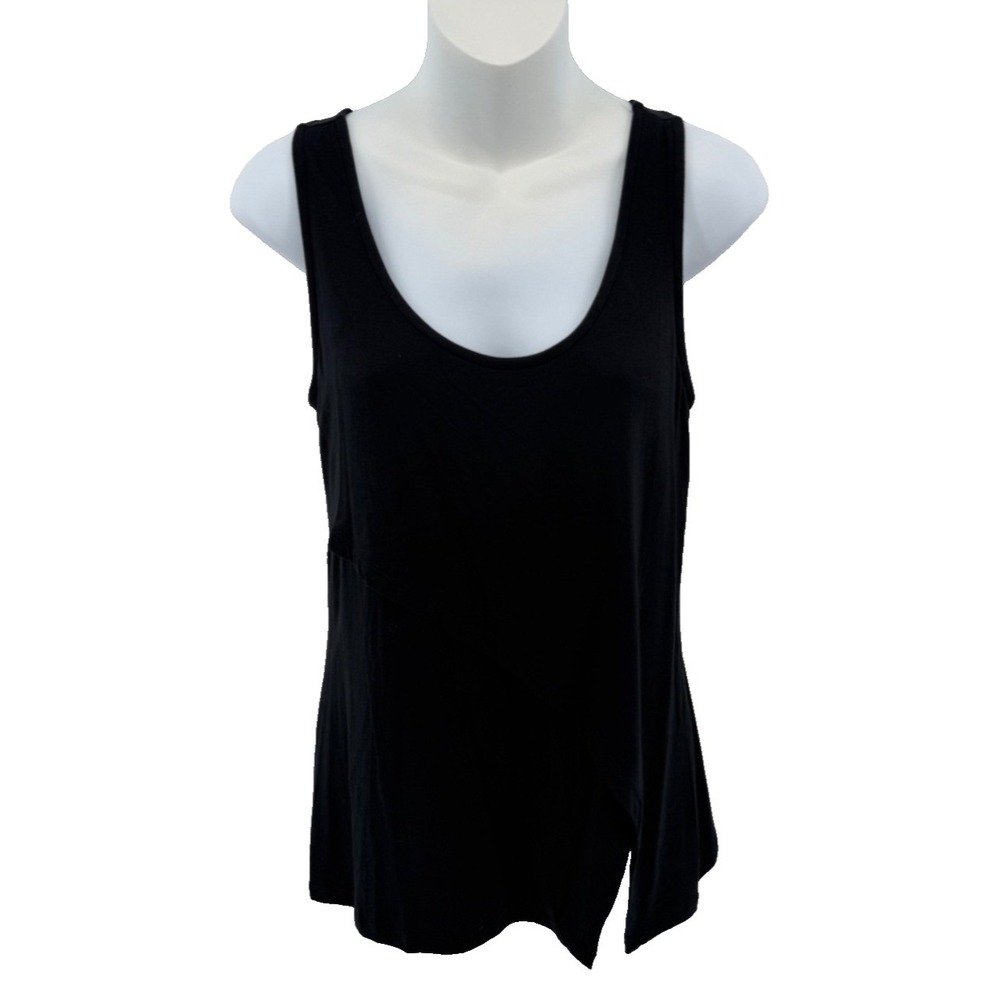 Articles Of Society Black Racerback Tank Top Women Asymmetrical Hem Stretch XS